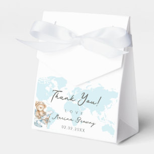 Caixinha De Lembrancinhas Aventura aguarda, ursinho voador bonito