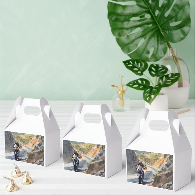 Caixinha De Lembrancinhas Aventura de Alta Velocidade em Paisagem Montanha V (Múltiplo)