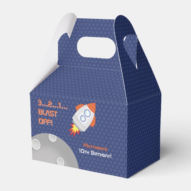 Caixinha De Lembrancinhas Aventura Espacial (Frente)