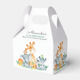 Caixinha De Lembrancinhas Aves da Selva Safari Cute Safari