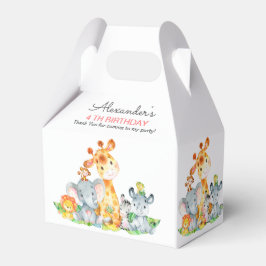 Caixinha De Lembrancinhas Aves da Selva Safari Cute Safari