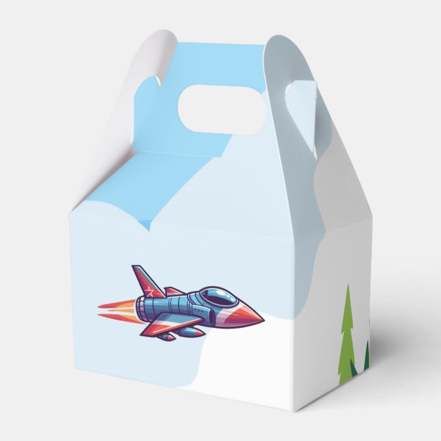 Caixinha De Lembrancinhas avião/avião de combate (Frente)