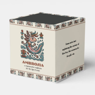 Caixinha De Lembrancinhas Axolotl Asteca Xolotl pedra erodida tribal boho ar