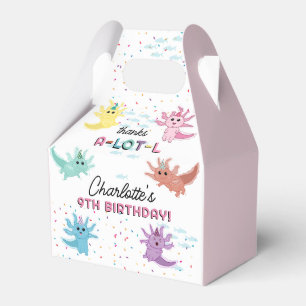 Caixinha De Lembrancinhas Axolotl Kids Festa de aniversário de salamandra