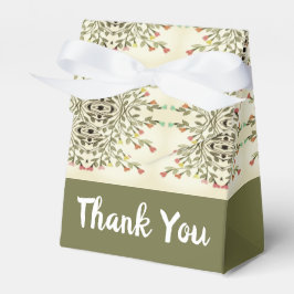 Caixinha De Lembrancinhas Azeite Verde e Creme