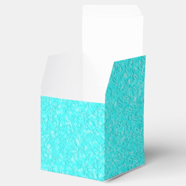 Caixinha De Lembrancinhas Azul Aqua (Aberto)