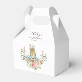 Caixinha De Lembrancinhas Azul Clássico Peter o Rabbit Birthday