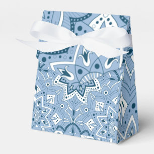 Caixinha De Lembrancinhas Azul Colorido Islâmico Invisível   