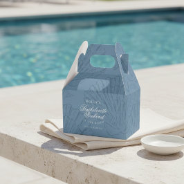 Caixinha De Lembrancinhas Azul Costeiro Concha do Mar Solteira