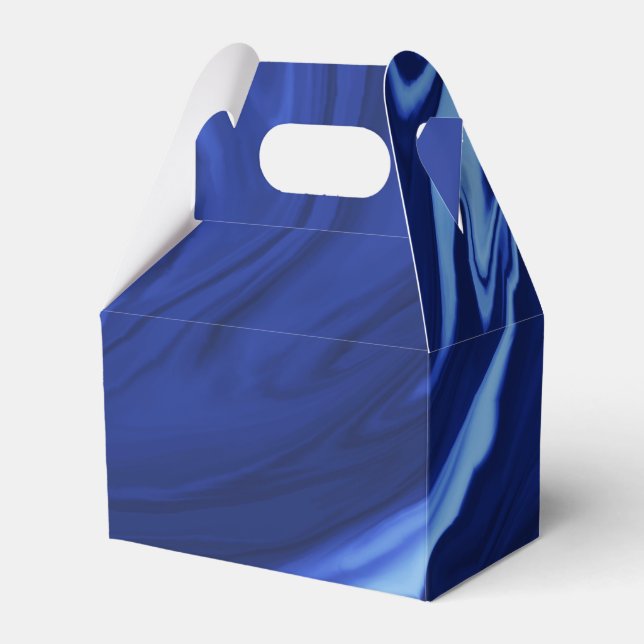 Caixinha De Lembrancinhas Azul de cobalto Texturizado (Frente)