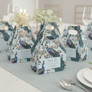 Caixinha De Lembrancinhas Azul Elegante - Alavanca e Flores - Azul