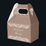 Caixinha De Lembrancinhas Azulejo Talavera Marrom Mocha Festa de Casamento S<br><div class="desc">Todos amam uma festa! Esta coleção é uma mistura deslumbrante de elegância e patrimônio cultural, inspirada nos padrões tradicionais de azulejos Talavera mexicanos. A moldura floral em terracota marrom de tom terroso exala sofisticação e um toque de charme festivo, tornando-a perfeita para sua celebração inspirada em espanhol ou mexicano. Se...</div>