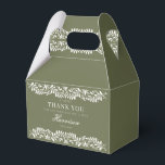 Caixinha De Lembrancinhas Azulejo Verde de Talavera Sobremesa de Casamento F<br><div class="desc">Todos amam uma festa! Esta coleção é uma mistura deslumbrante de elegância e patrimônio cultural, inspirada nos padrões tradicionais de azulejos Talavera mexicanos. A borda floral Terracota em verde oliva terroso exala sofisticação e um toque de charme festivo, tornando-a perfeita para sua celebração inspirada em espanhol ou mexicano. Se você...</div>