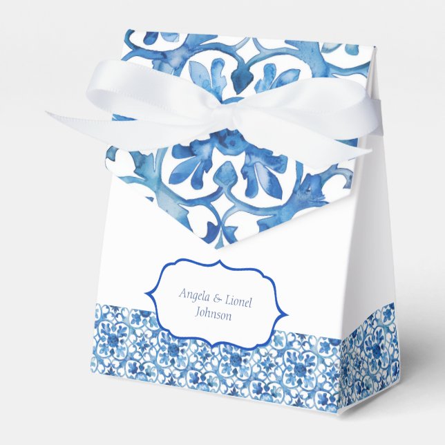 Caixinha De Lembrancinhas Azulejos de Limão da Costa Amalfitana Itália (Frente)