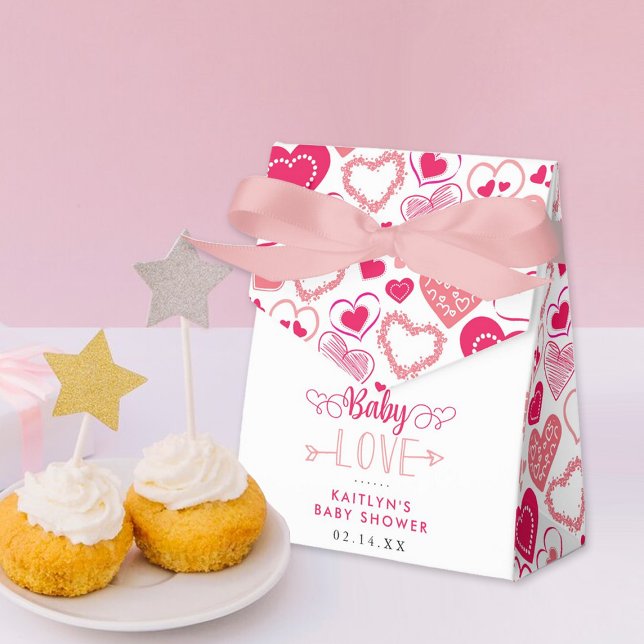 Caixinha De Lembrancinhas "Baby Love" Valentine's Day Baby Shower (Criador carregado)