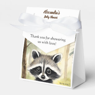 Caixinha De Lembrancinhas Baby Raccoon Gênero Chá de fraldas neutro