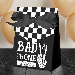 Caixinha De Lembrancinhas Bad 2 the Bone Skeleton 2nd Birthday Party