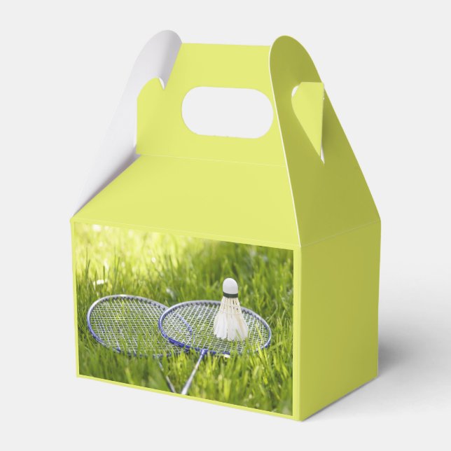 Caixinha De Lembrancinhas Badminton definido para ir (Frente)