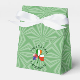 Caixinha De Lembrancinhas Bahrain Ireland USA Shamrock Flag Personalizado