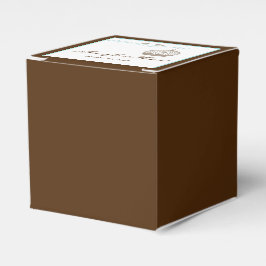 Caixinha De Lembrancinhas Baiagem Vintage em Casamento Brown e Aqua