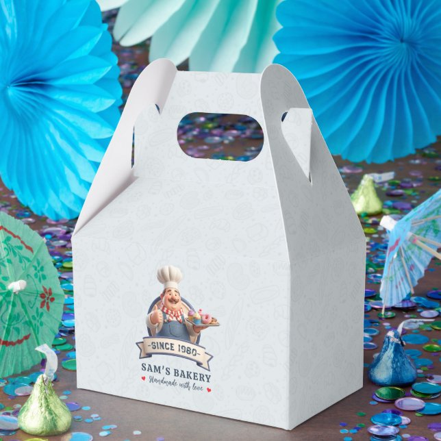 Caixinha De Lembrancinhas Bakery Store Pastry Chef Desserts Sweets Cake Shop (Festa)