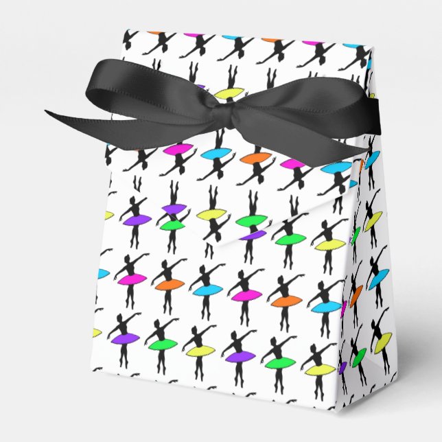 Caixinha De Lembrancinhas Balé Ballerina Neon Dancers Dance Festa de anivers (Frente)