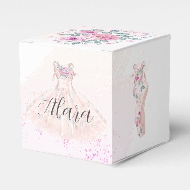 Caixinha De Lembrancinhas Ballerina Favor Box (Frente)