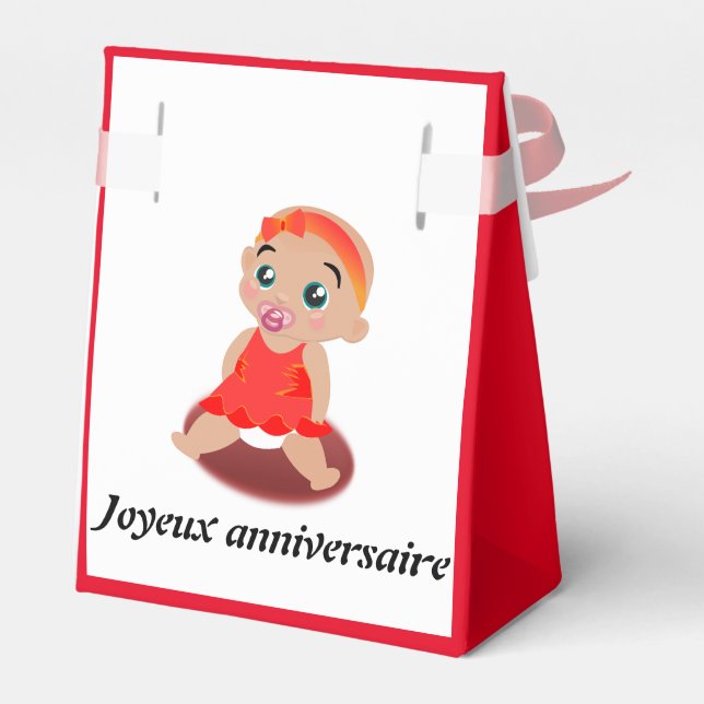 Caixinha De Lembrancinhas Ballotins  bébé fille (Verso)