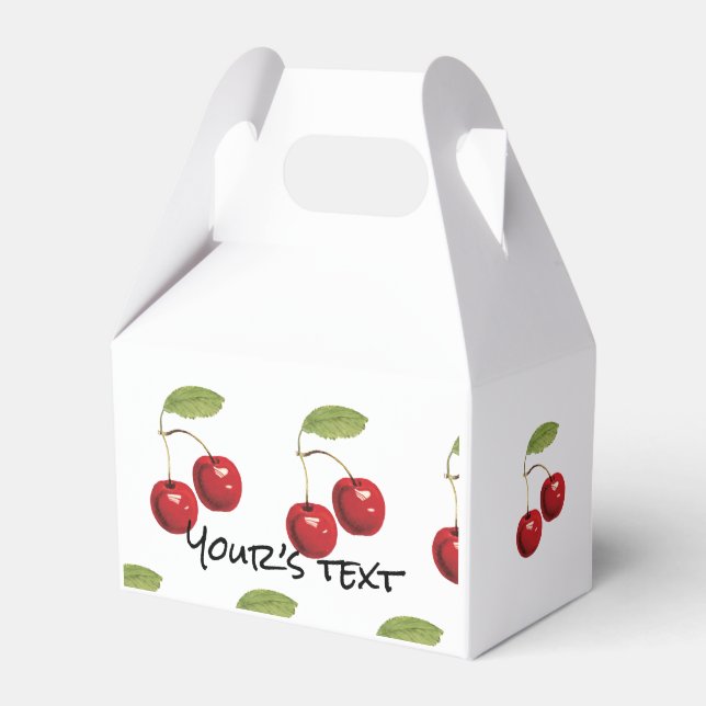 Caixinha De Lembrancinhas Ballotins Cherry ❤️ cerise BOX (Frente)