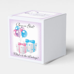 Caixinha De Lembrancinhas Balões Baby Gender ReveParty Favor Box