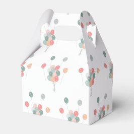 Caixinha De Lembrancinhas Balões Coloridos do Partido Pastel
