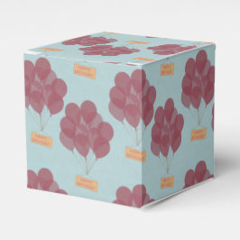 Caixinha De Lembrancinhas Balões de aniversário felizes