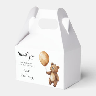 Caixinha De Lembrancinhas Balões de Urso Nuvens Esperam Chá de fraldas Brilh
