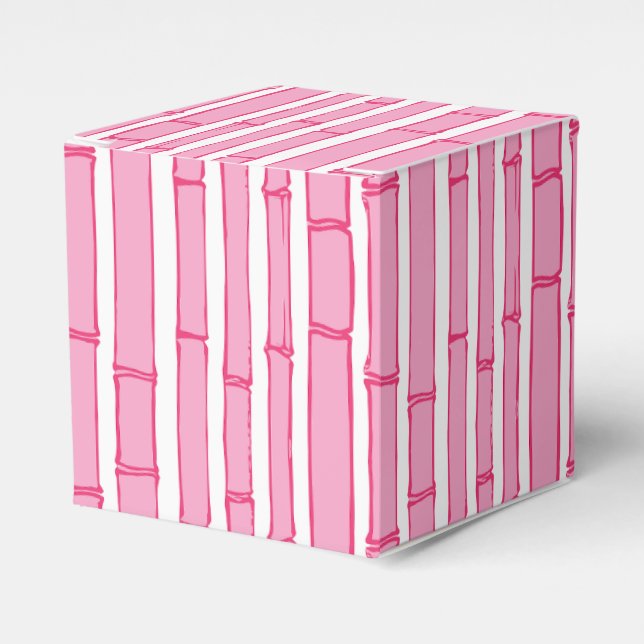 Caixinha De Lembrancinhas Bambooey Bamboo Stripe in Pink (Frente)