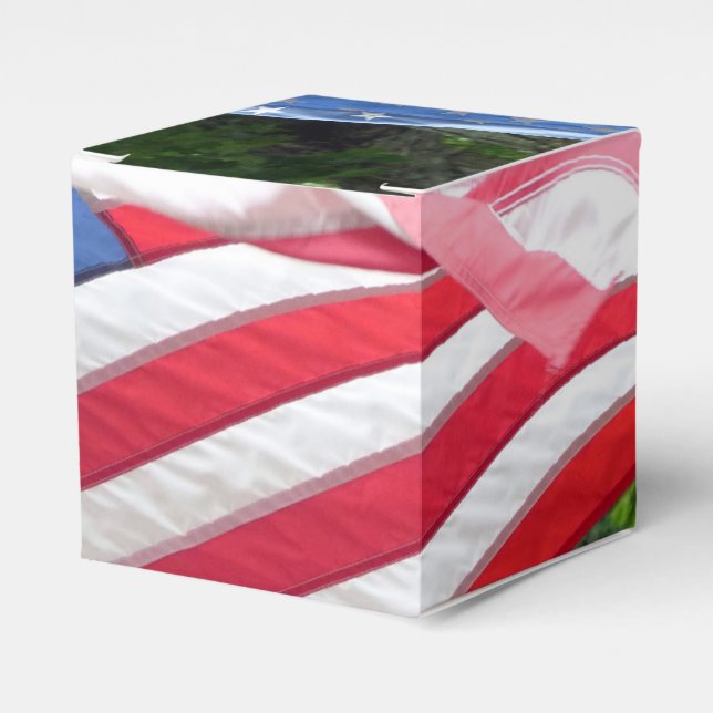Caixinha De Lembrancinhas Bandeira Americana (Frente)