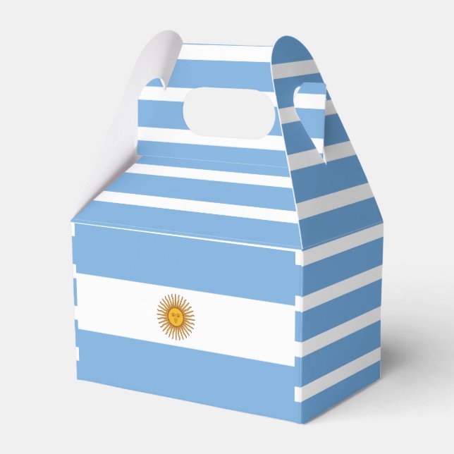 Caixinha De Lembrancinhas Bandeira Argentina Favor Box (Frente)