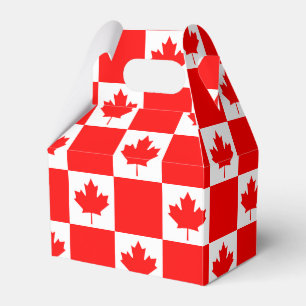 Caixinha De Lembrancinhas Bandeira canadense Favor Box para festa no dia do