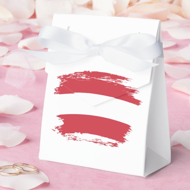 Caixinha De Lembrancinhas Bandeira da Áustria (Casamento)