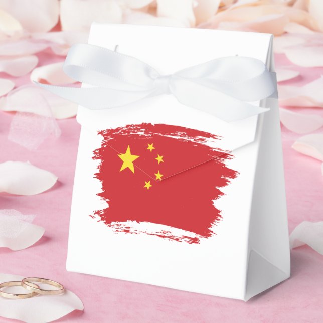 Caixinha De Lembrancinhas Bandeira da China (Casamento)
