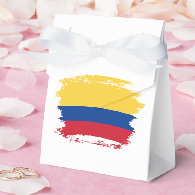 Caixinha De Lembrancinhas bandeira da Colômbia (Casamento)