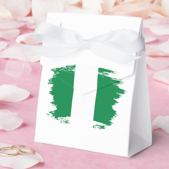 Caixinha De Lembrancinhas Bandeira da Nigéria (Casamento)