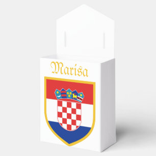 Caixinha De Lembrancinhas Bandeira de Croatia personalizada