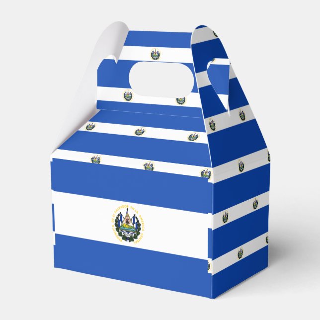 Caixinha De Lembrancinhas Bandeira de El Salvador (Verso)