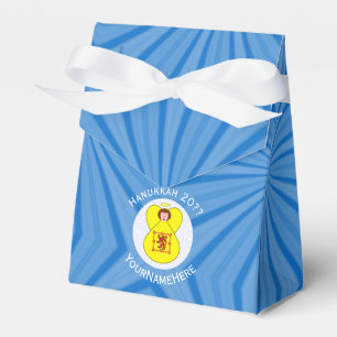 Caixinha De Lembrancinhas Bandeira de Hanukkah do Leão Rampante Escocês Anjo