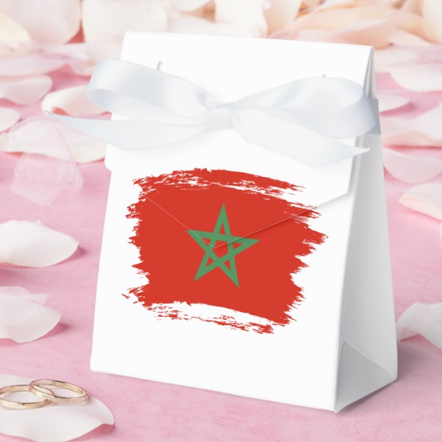 Caixinha De Lembrancinhas Bandeira de Marrocos (Casamento)