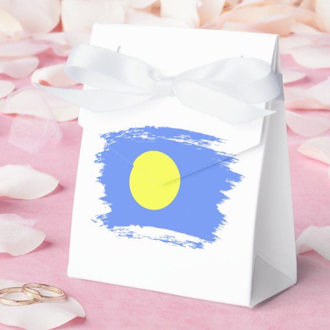 Caixinha De Lembrancinhas bandeira de Palau (Casamento)
