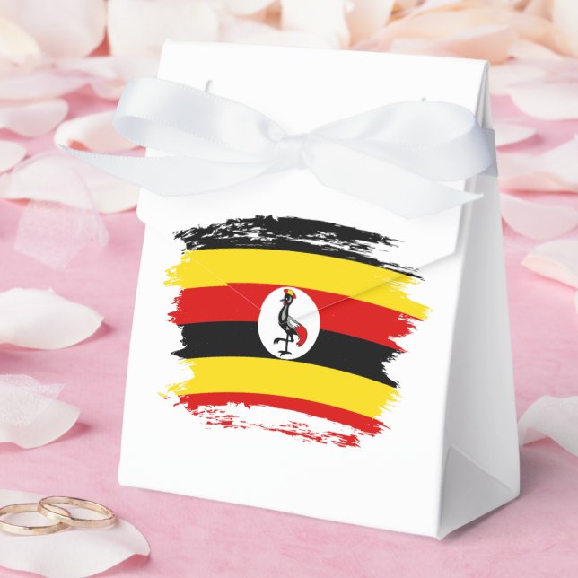 Caixinha De Lembrancinhas bandeira de Uganda (Casamento)