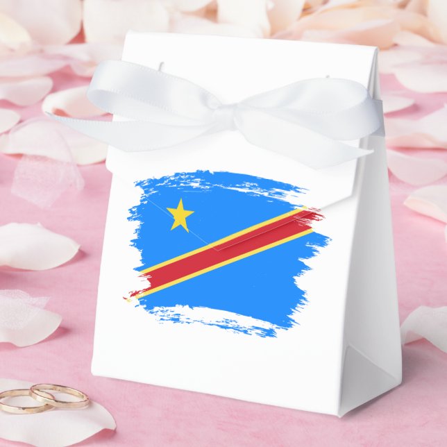 Caixinha De Lembrancinhas Bandeira do Congo (Casamento)