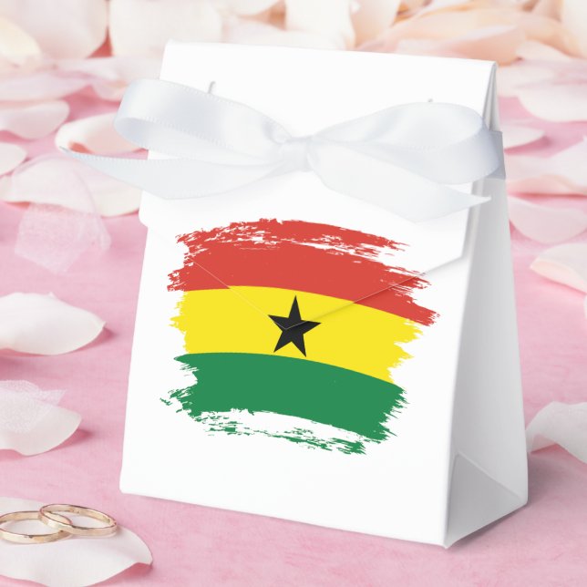 Caixinha De Lembrancinhas bandeira do Gana (Casamento)