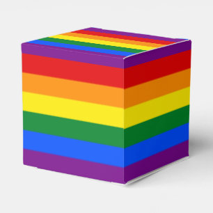 Caixinha De Lembrancinhas Bandeira do orgulho gay do arco-íris